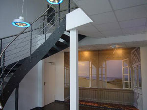 Bürocenter Hof von innen